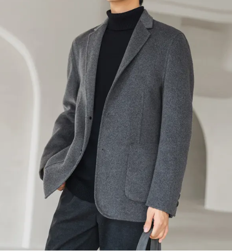 全毛面料男士西服上衣，西服定制